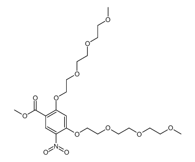 2,4-bis{2-[2-(2-methoxyethoxy)ethoxy]ethoxy}-5-nitrobenzoic acid methyl ester结构式