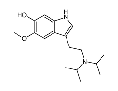 3-[2-[di(propan-2-yl)amino]ethyl]-5-methoxy-1H-indol-6-ol结构式