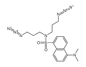N,N-bis(3-azidopropyl)-5-(dimethylamino)naphthalene-1-sulfonamide结构式
