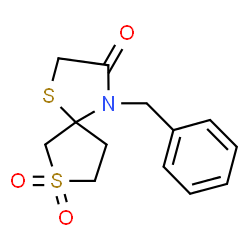 4-benzyl-1,7$l^{6}-dithia-4-azaspiro[4.4]nonane-3,7,7-trione结构式