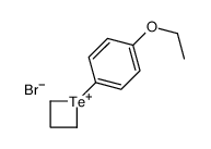 1-(4-ethoxyphenyl)telluretan-1-ium,bromide Structure