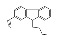 9-butyl-9H-fluorene-2-carbonitrile结构式