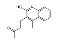 4-(4-methyl-2-sulfanylidene-1H-quinolin-3-yl)butan-2-one Structure