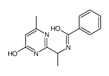 N-[1-(6-methyl-4-oxo-1H-pyrimidin-2-yl)ethyl]benzamide结构式