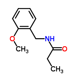 PROPANAMIDE, N-[(2-METHOXYPHENYL)METHYL]- structure