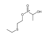 2-ethylsulfanylethoxy-(1-hydroxyethyl)-oxophosphanium结构式