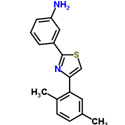 3-[4-(2,5-DIMETHYL-PHENYL)-THIAZOL-2-YL]-PHENYLAMINE structure