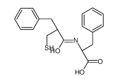 (2R)-2-[(2-benzyl-3-sulfanylpropanoyl)amino]-3-phenylpropanoic acid结构式