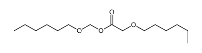 hexoxymethyl 2-hexoxyacetate Structure