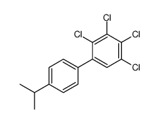 1,2,3,4-tetrachloro-5-(4-propan-2-ylphenyl)benzene Structure