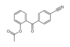 2-ACETOXY-4'-CYANOBENZOPHENONE structure