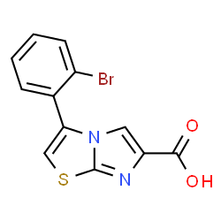 3-(2-BROMOPHENYL)IMIDAZO[2,1-B]THIAZOLE-6-CARBOXYLIC ACID结构式