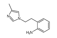 Benzenamine, 2-[2-(4-methyl-1H-imidazol-1-yl)ethyl]- (9CI)结构式