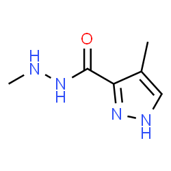 1H-Pyrazole-3-carboxylic acid,4-methyl-,2-methylhydrazide结构式