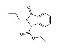 ethyl 3-oxo-2-propylindazole-1-carboxylate结构式