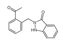 2-[(2-acetylphenyl)methyl]-1H-indazol-3-one结构式