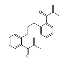 2-methyl-1-[2-[3-[2-(2-methylprop-2-enoyl)phenyl]propyl]phenyl]prop-2-en-1-one Structure