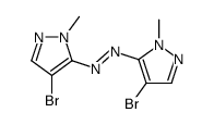 bis(4-bromo-2-methylpyrazol-3-yl)diazene Structure