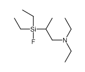 2-[diethyl(fluoro)silyl]-N,N-diethylpropan-1-amine结构式