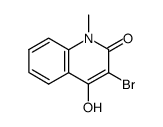 3-Brom-4-hydroxy-1-methyl-1,2-dihydrochinolin-2-on结构式