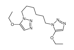 5-ethoxy-1-[6-(5-ethoxytriazol-1-yl)hexyl]triazole结构式