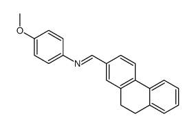 1-(9,10-dihydrophenanthren-2-yl)-N-(4-methoxyphenyl)methanimine Structure
