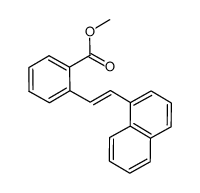 methyl 2-[(E)-2-(1-naphthyl)ethenyl]benzoate结构式