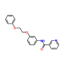 N-[3-(2-Phenoxyethoxy)phenyl]nicotinamide结构式