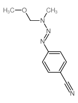 4-(methoxymethyl-methyl-amino)diazenylbenzonitrile结构式