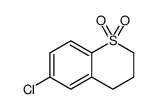 6-chloro-3,4-dihydro-2H-thiochromene 1,1-dioxide Structure
