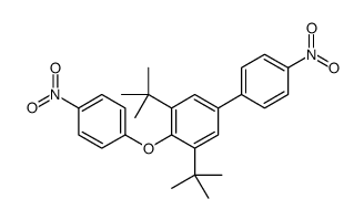 1,3-ditert-butyl-2-(4-nitrophenoxy)-5-(4-nitrophenyl)benzene结构式