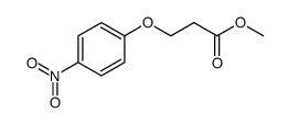 Propanoic acid, 3-(4-nitrophenoxy)-, methyl ester结构式