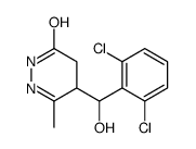 5-((2',6'-dichlorophenyl)hydroxymethyl)-6-methyl-4,5-dihydro(2H)-3-pyridazinone structure