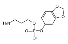 3-aminopropyl 1,3-benzodioxol-5-yl hydrogen phosphate Structure