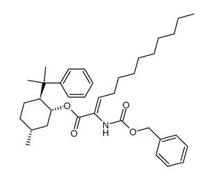 (Z)-2-benzyloxycarbonylaminododec-2-enoic acid (-)-8-phenylmenthyl ester Structure