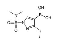 [1-(dimethylsulfamoyl)-3-ethylpyrazol-4-yl]boronic acid结构式