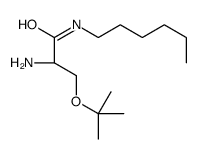 (2S)-2-amino-N-hexyl-3-[(2-methylpropan-2-yl)oxy]propanamide结构式