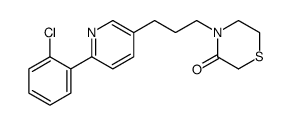 4-[3-[6-(2-chlorophenyl)pyridin-3-yl]propyl]thiomorpholin-3-one结构式