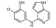 2-chloro-5-(1H-pyrrolo[3,2-c]pyridin-4-ylamino)phenol Structure