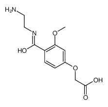 2-[4-(2-aminoethylcarbamoyl)-3-methoxyphenoxy]acetic acid结构式