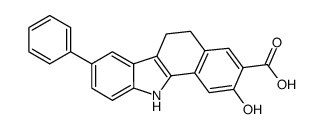 2-hydroxy-8-phenyl-5,11-dihydro-6H-benzo[a]carbazole-3-carboxylic acid结构式