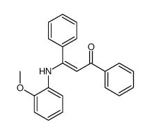 3-(2-methoxyanilino)-1,3-diphenylprop-2-en-1-one Structure