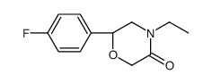 (6S)-4-ethyl-6-(4-fluorophenyl)morpholin-3-one Structure