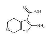 2-氨基-5,7-二氢-4H-噻吩并[2,3-c]吡喃-3-羧酸结构式