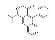 5-phenyl-1-propan-2-yl-1H-benzo[g]isochromen-4-one Structure