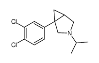 1-(3,4-dichlorophenyl)-3-propan-2-yl-3-azabicyclo[3.1.0]hexane结构式