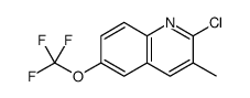 Quinoline, 2-chloro-3-methyl-6-(trifluoromethoxy) Structure