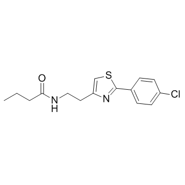 N-(2-(2-(4-氯苯基)噻唑-4-基)乙基)丁酰胺图片