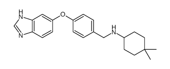 N-[[4-(3H-benzimidazol-5-yloxy)phenyl]methyl]-4,4-dimethylcyclohexan-1-amine Structure