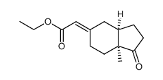 (3aα,7aα)-5-(carbethoxymethylene)octahydro-7a-methyl-1H-inden-1-one结构式